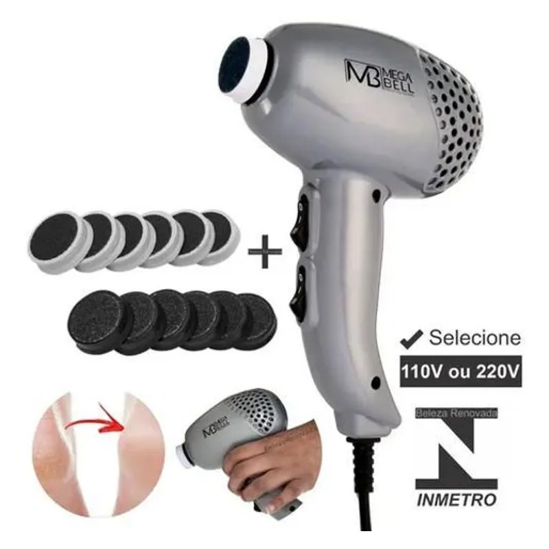 10x Pedicuro Profissional Lixa Elétrica Esfoliador Pés Tira