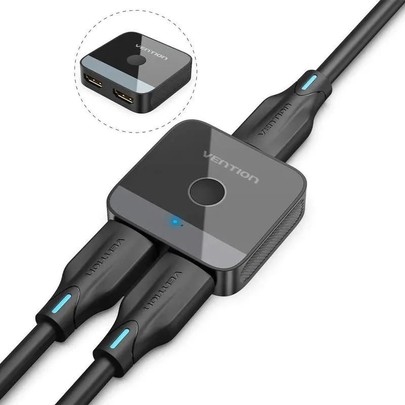 2x Hub Hdmi Switch 4k 1x2 2x1 Para Tv Computador Ps5 Xbox 36