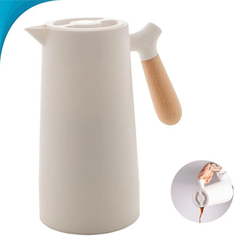 Recipiente Térmico Café E Chás Com Alça Azul Entrega Rápida