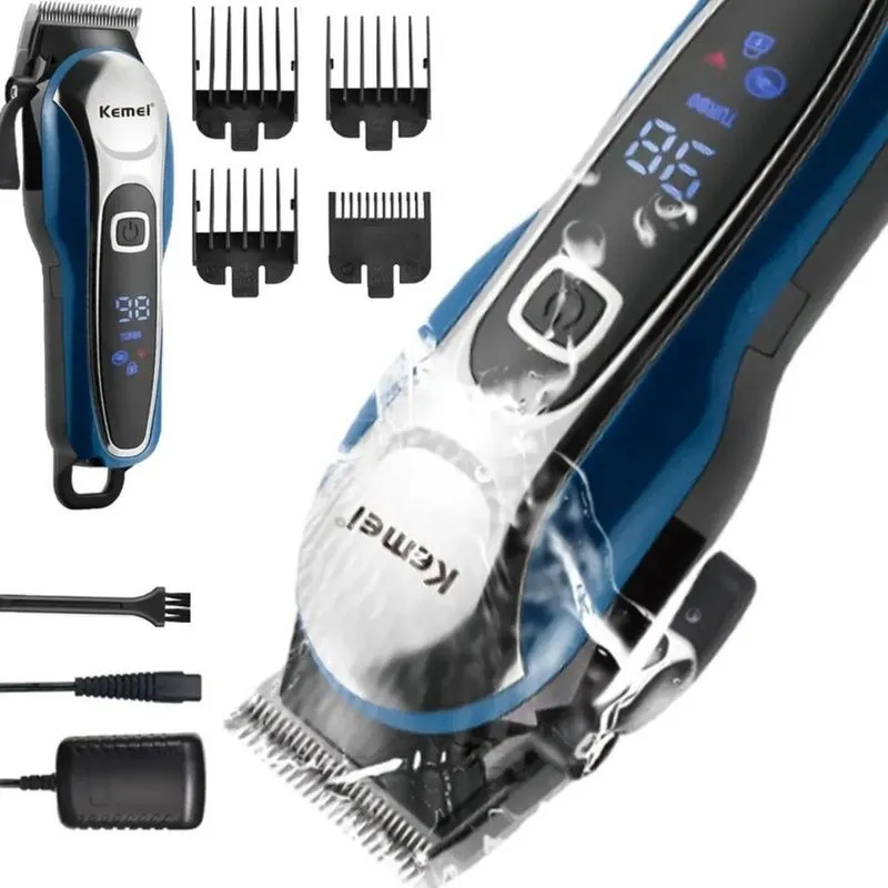 Aparador Pelos Cabelo Barba Máquina Profissional Dourado
