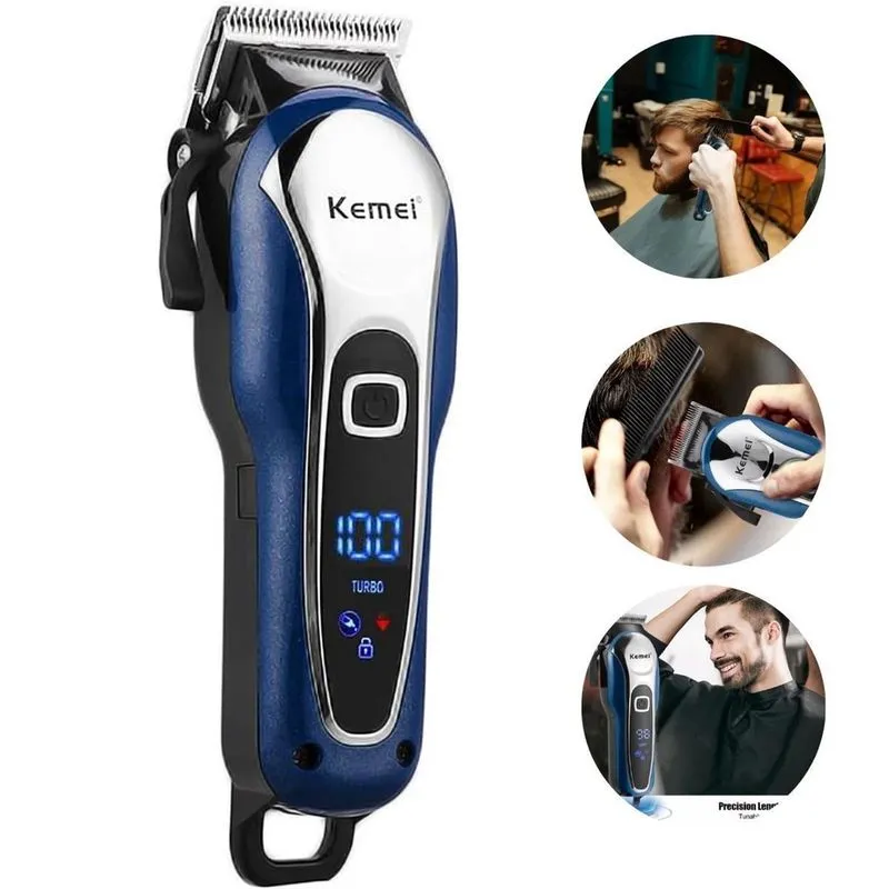 Maquininha Pet Cabelo Barba Pezinho Dourado Recarregável Usb