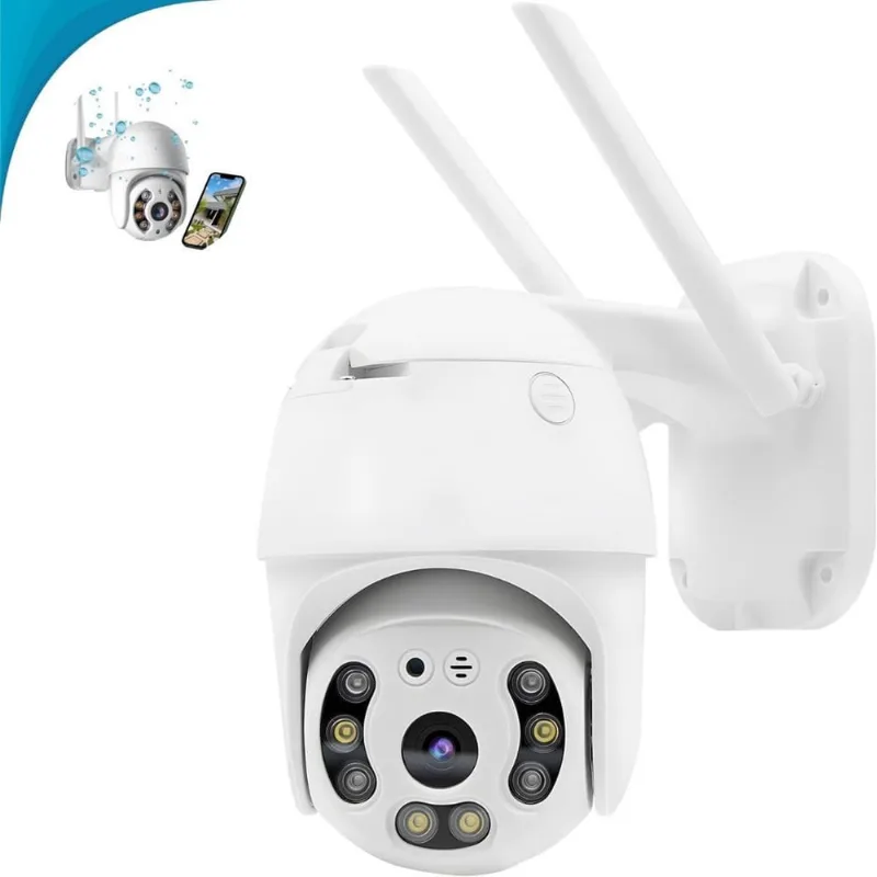 Câmera 360 Wifi Hd Visão Noturna Externa