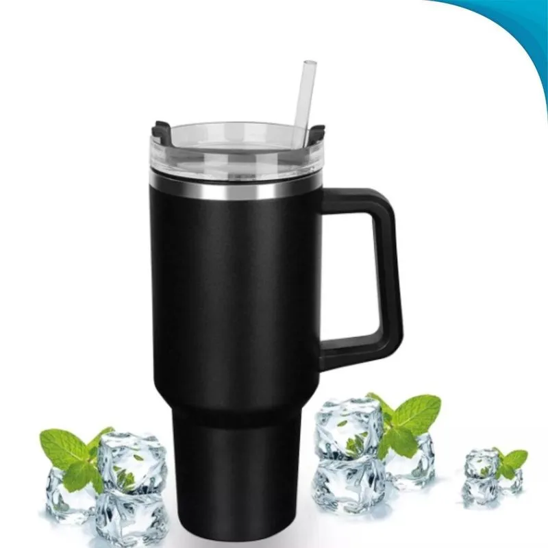 Caneca Em Inox Com Alça Branca Para Cerveja