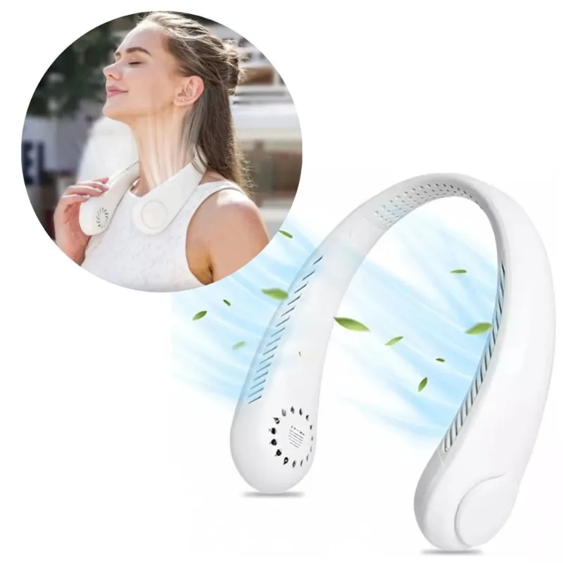 Mini Ventilador Aparelho de Pescoço Ar Condicionado Pessoal Perfeito para Viagens