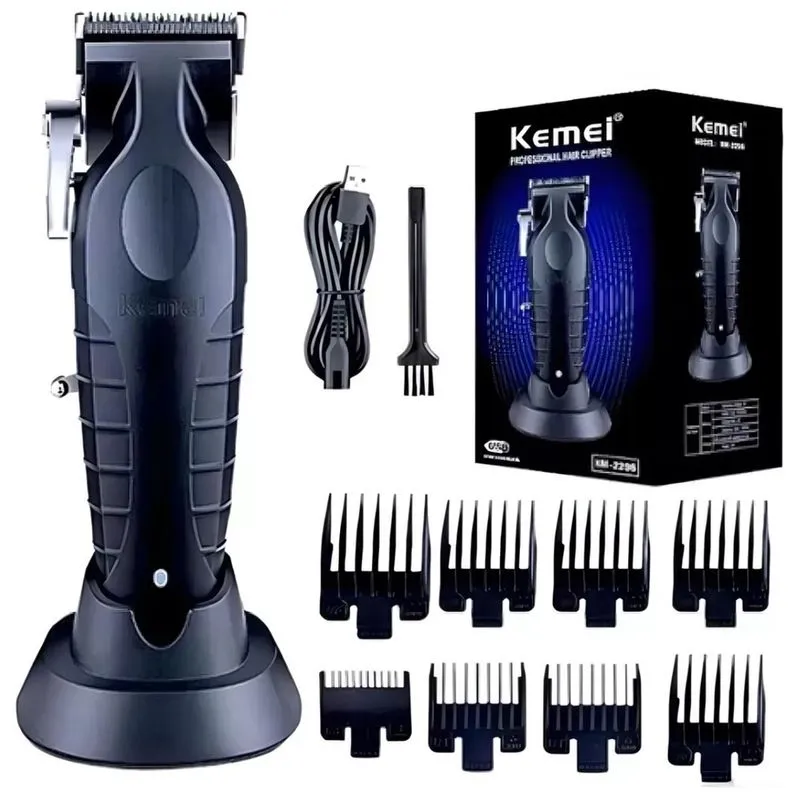 Kemei KM2296: Máquina Elétrica Para Cabelo e Barba Bivolt e Garantia Original Entrega Rápida