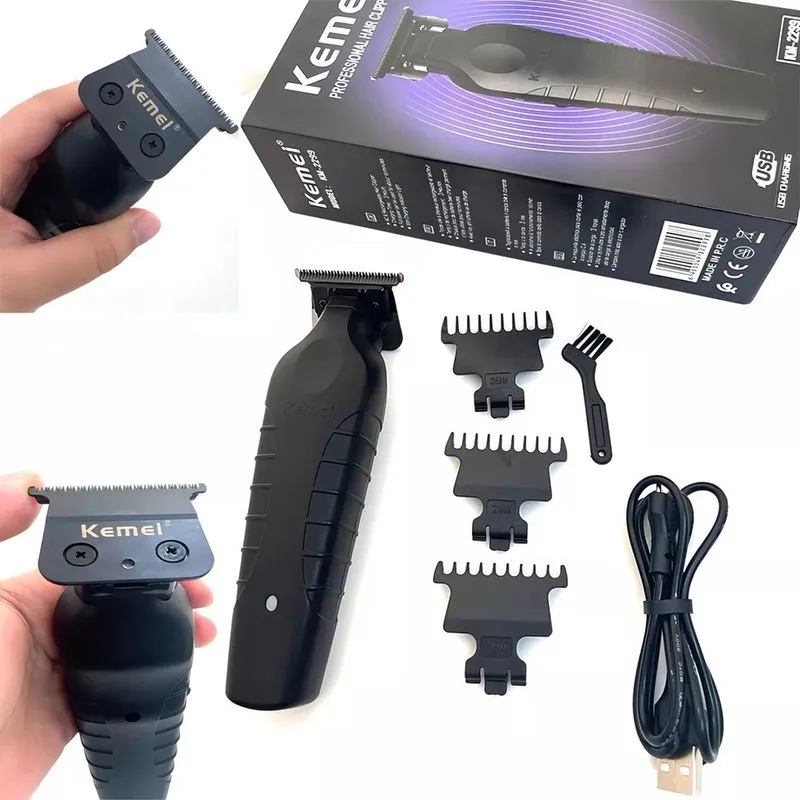 Aparador de Pelos Kemei KM2299 para Barba e Cabelo Sem Fio Bivolt Oficial