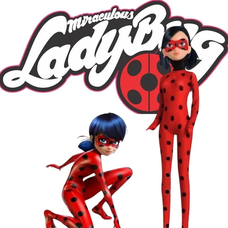 Boneca Articulada Ladybug Infantil Brinquedo Para Sua Neta Interativa Menina Ideal Para Presente