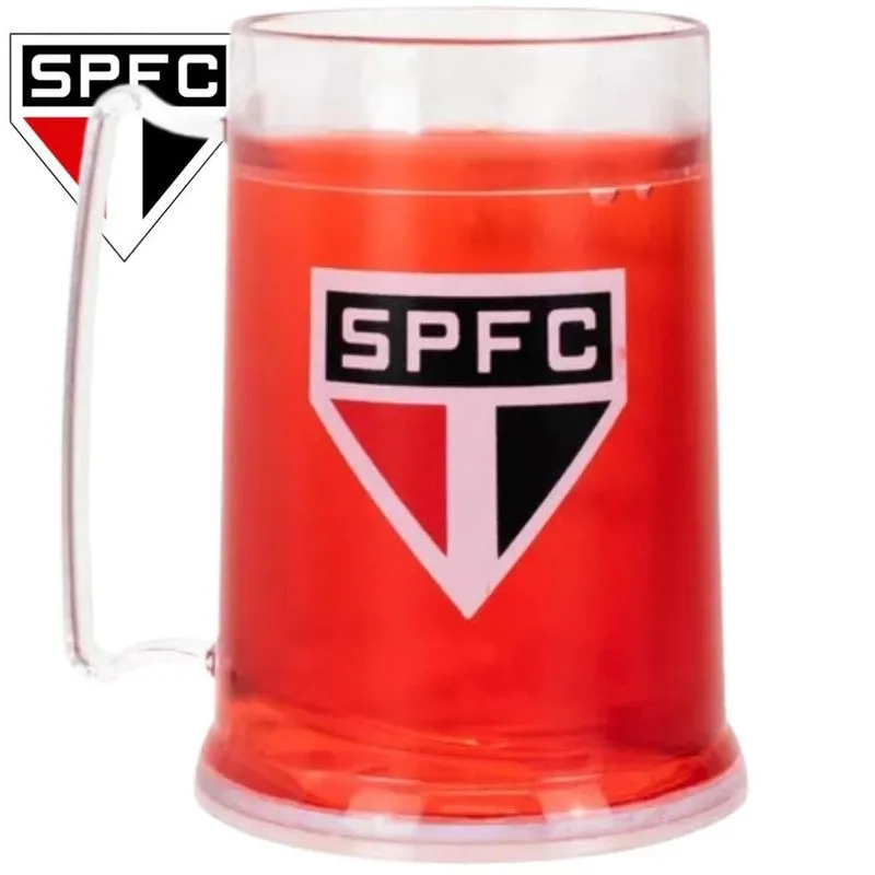 Caneca Oficial São Paulo Térmica Mantém Bebida Gelada