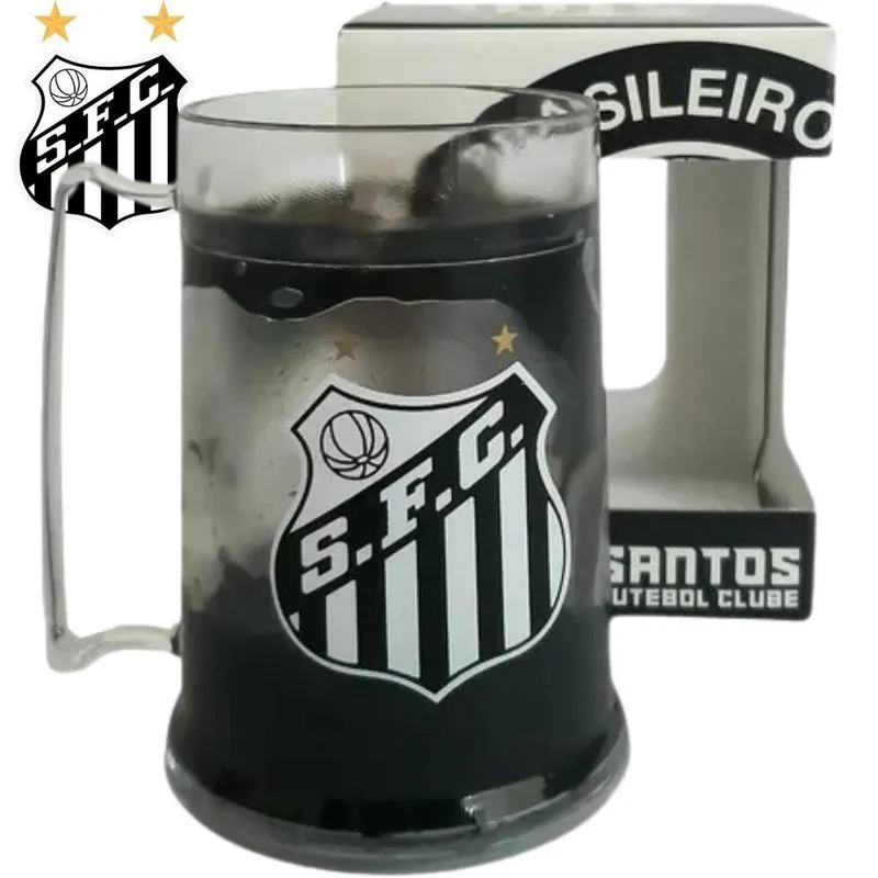 Copo Gel Santos Mantém Bebida Gelada Presente Colecionador