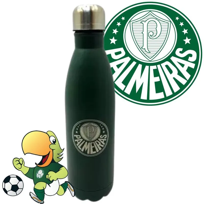 Cantil de Academia Inoxidável 750ml Palmeiras Para Todos os Dias Ideal Para Presente