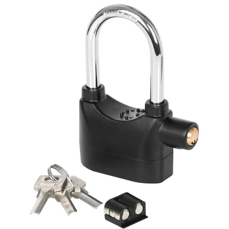 Alarme Cadeado Trava Anti-furto 110db Moto Portão Aço