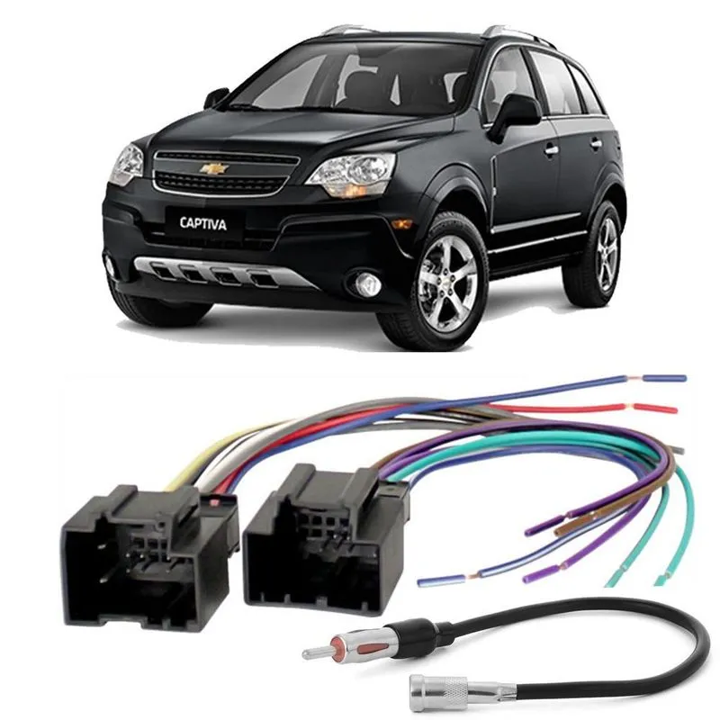 Kit Chicote Ligação Adaptação Radio Antena Chevrolet Captiva