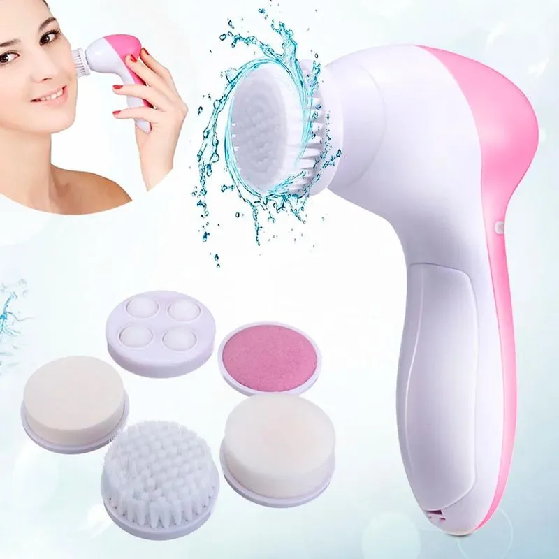 Escova 5 Em 1 Facial Elétrica Portátil Limpeza Profunda