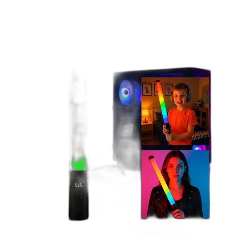 Bastão Led Portátil Com Cor Para Criatividade Visual