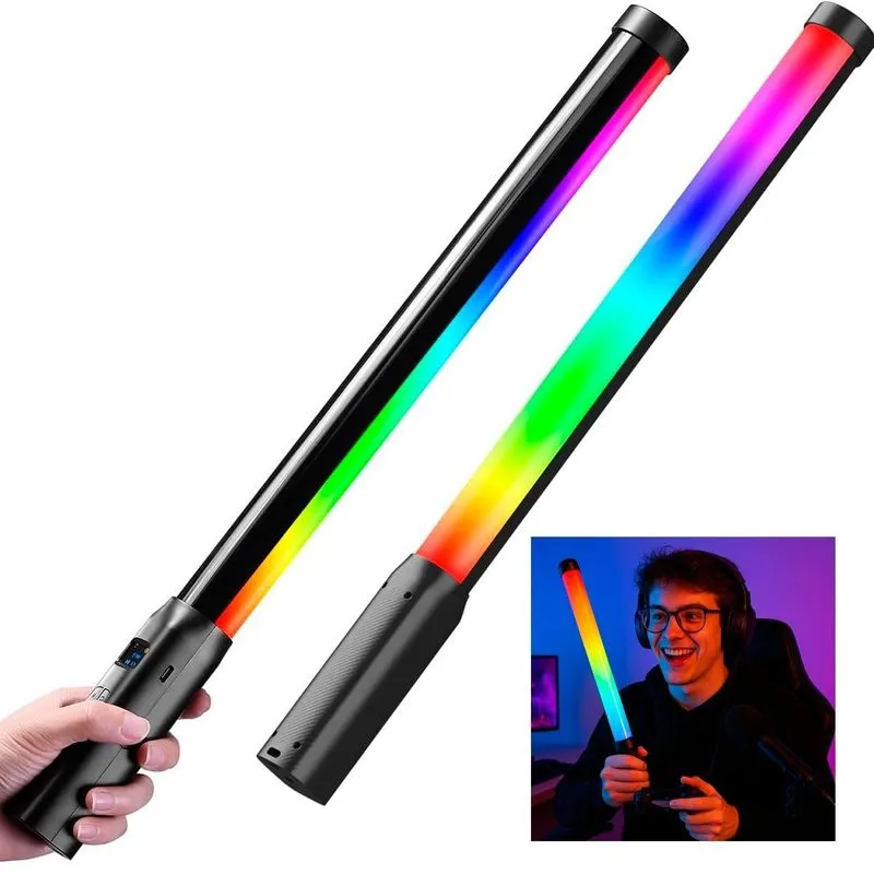 Bastão Led Colorido Com Rgb Para Gravações Pro