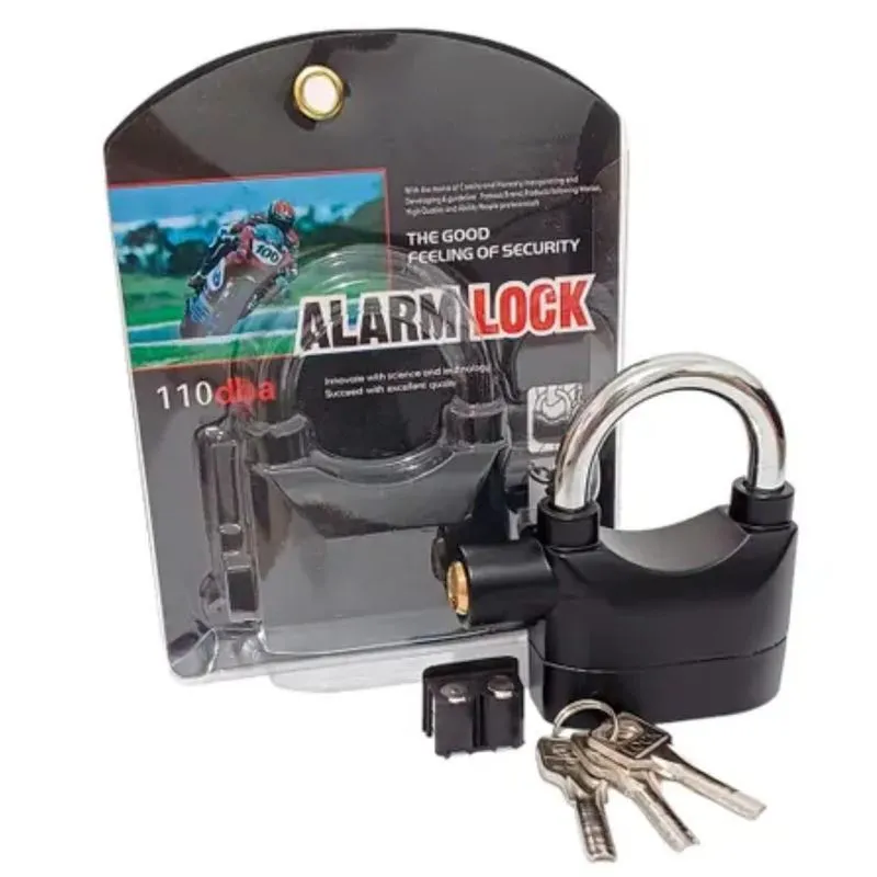 Cadeado Com Alarme Antifurto Para Presente Único