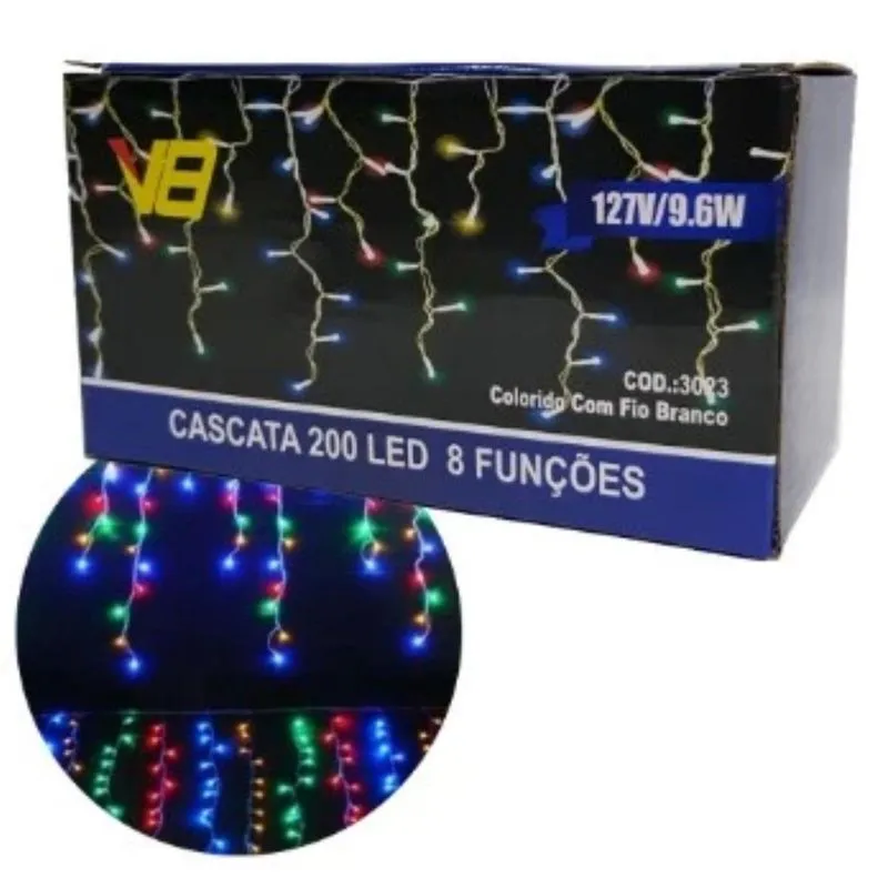 Cortina De Luzes Decorativas Para Natal Entrega Rápida