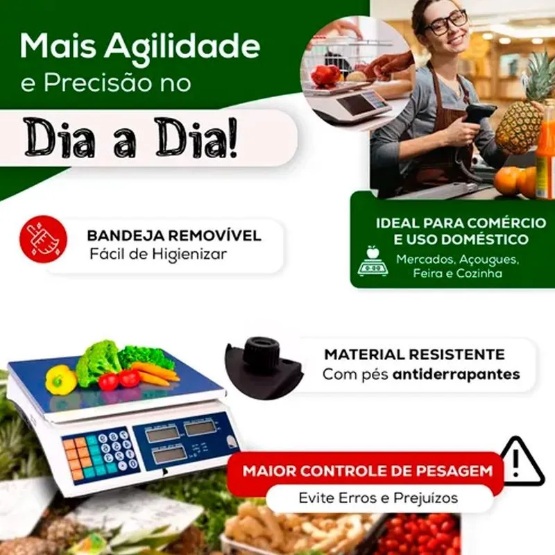 Balança Digital Para Restaurantes Com Medida Exata