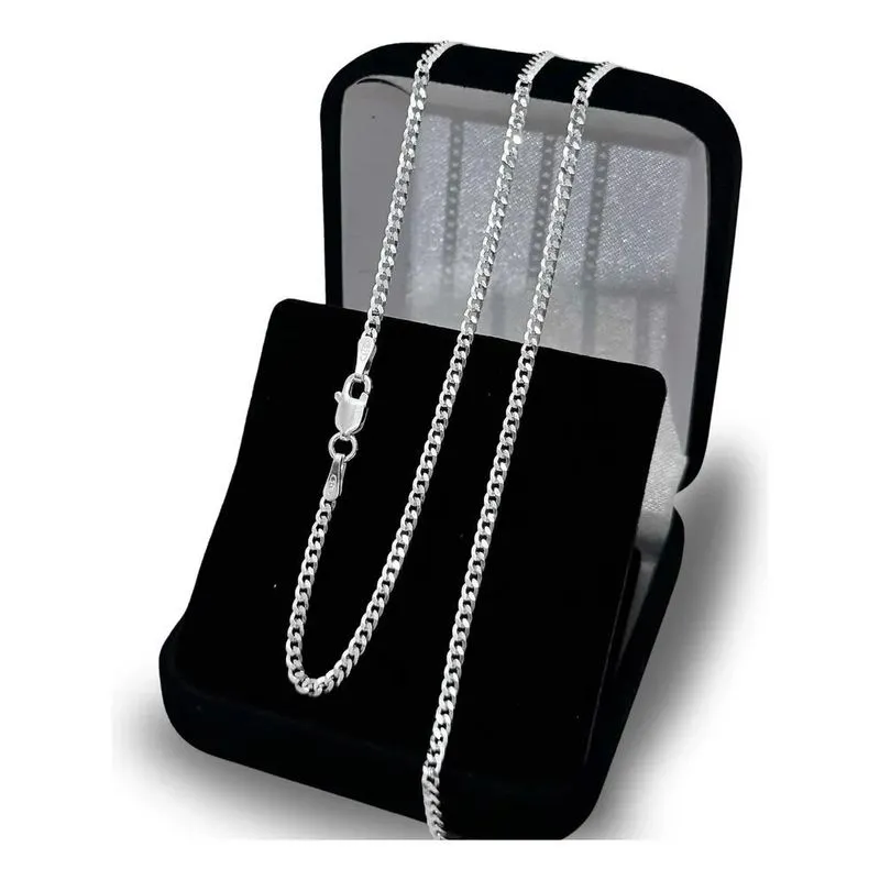 10x Corrente Cordão Prata 925 Masculina Legítima Grumet Ita