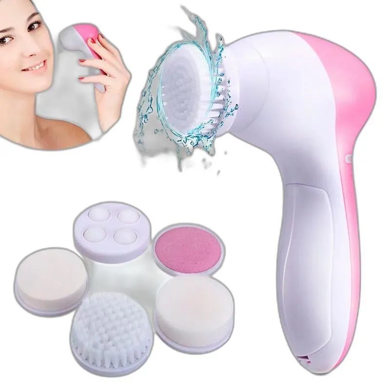 Aparelho Facial Elétrico 5 Em 1 Limpeza E Esfoliação