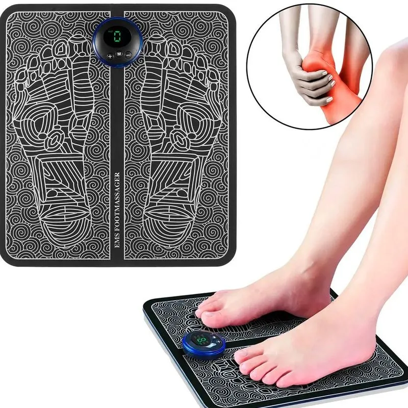 Tapete Recarregável Para Fisioterapia Pés Pulso E Perna