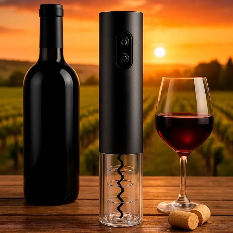 Abridor De Vinho Pratico Com Peças Para Vinho