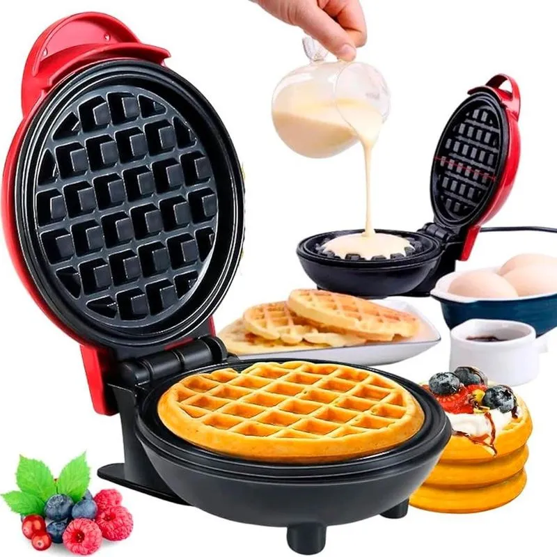 Mini Waffle Máquina Portátil Para Crianças E Adultos 110v