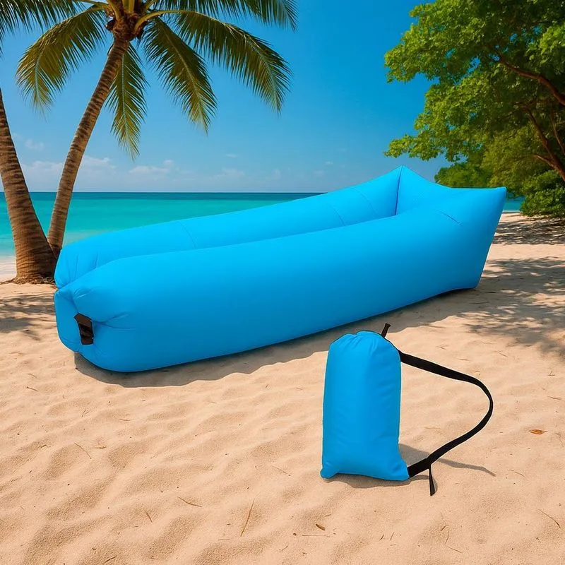 Saco Inflável Portátil Ideal Para Dormir Em Viagens