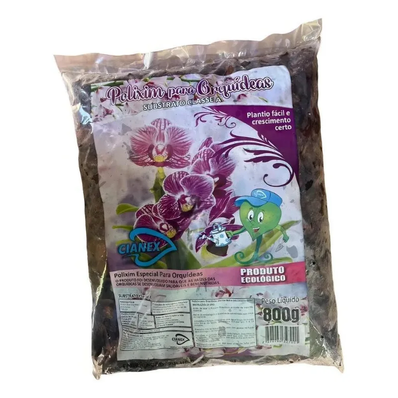 10x Substrato Composto Premium/terra Para Orquídeas 800g Ci