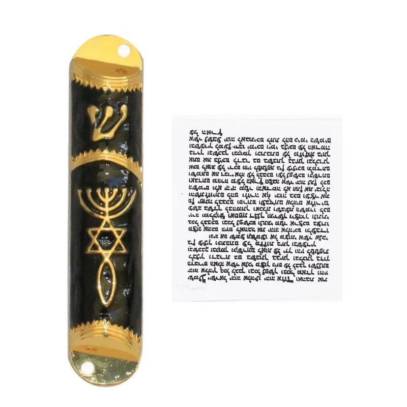 Mezuzá Judaico Luxo + Pergaminho - De Israel
