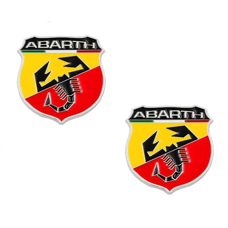 Par Emblema Abarth Itália Fiat 500 Punto Palio Bravo Uno 500