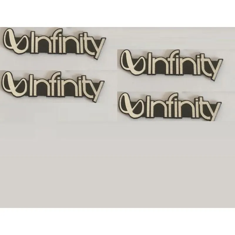 Kit 4 Emblema Falante Caixa Som Infinity Amg Ford Bmw Audi
