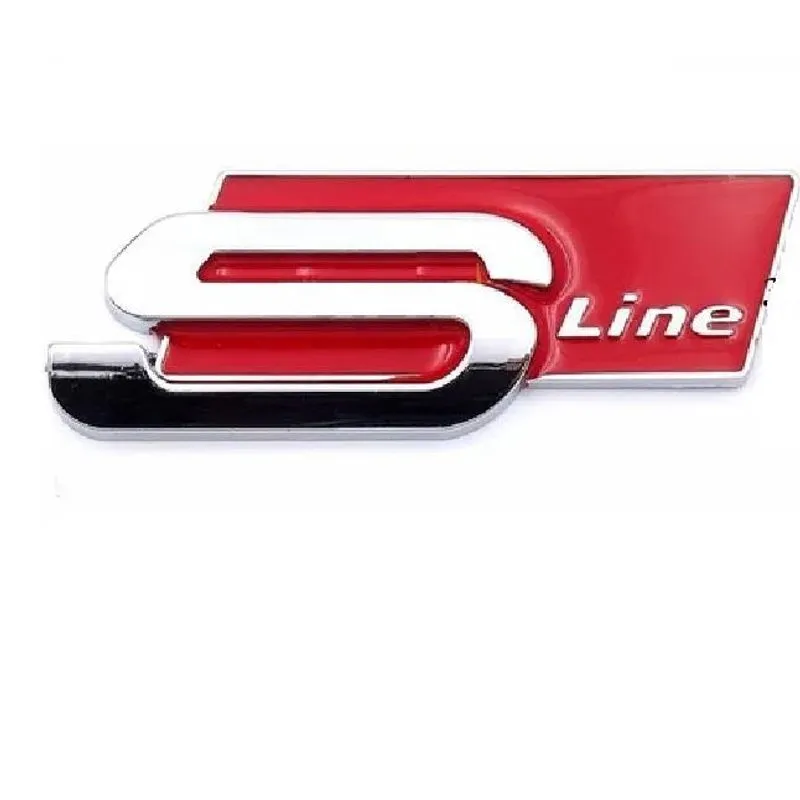 Adesivo Emblema Audi Sline Jetta Golf A1 A3 A4 A6 R8 Q5 Q7