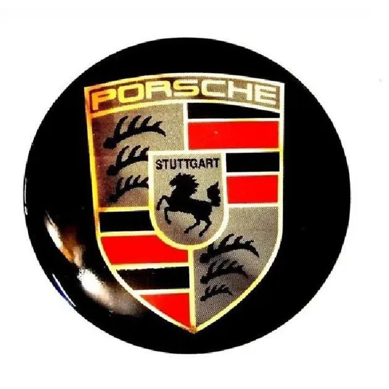 Emblema Adesivo Porsche 51mm (5,1cm) Resinado