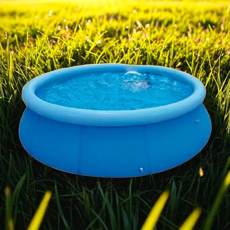 Piscina 1000l Azul Redonda Ideal Para O Quintal