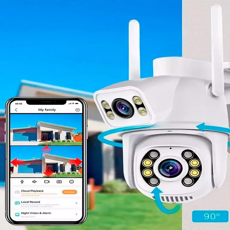 Câmera Wifi Movimento Casa Dupla Inteligente Detecção