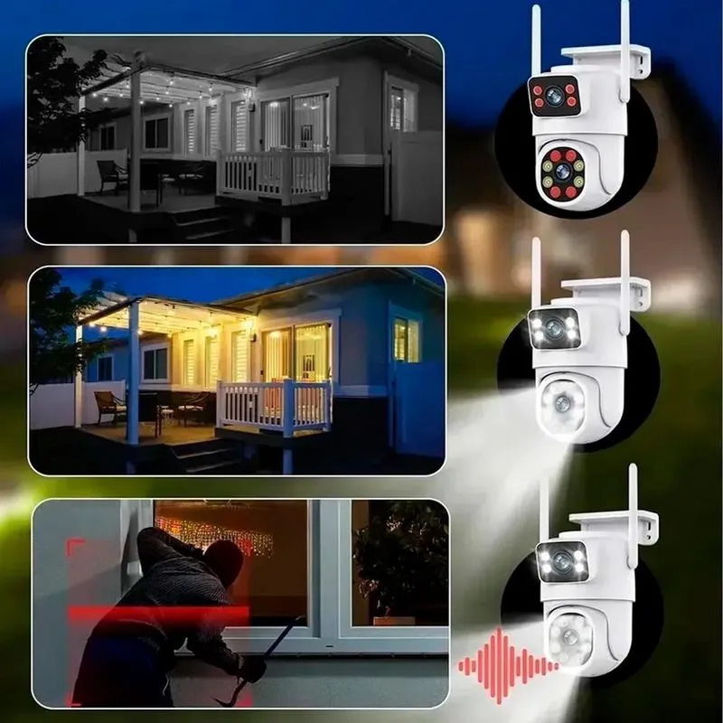 Câmera Vigilância Noturna Wifi Externa