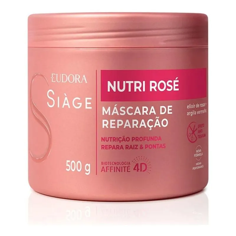 3x Máscara Capilar Eudora Siàge Nutri Rosé 500g