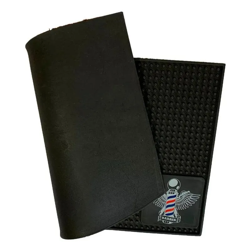 3x Tapete Para Bancada De Barbeiro Antiderrapante Barbearia