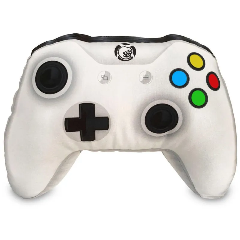 Almofada Gamer Joystick Controle Video Game Xb Branca Geek