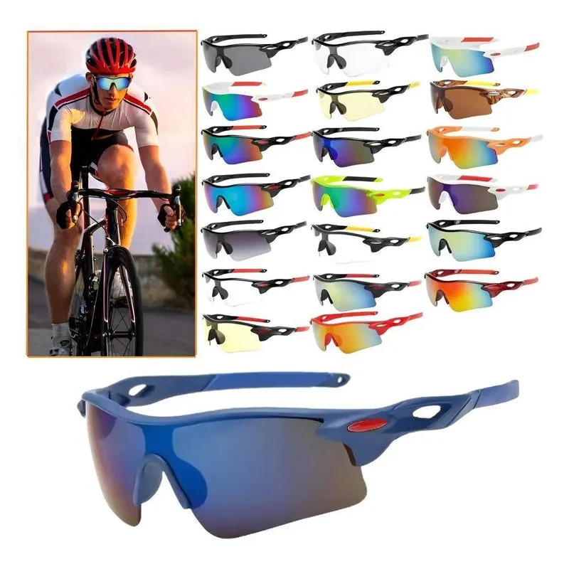 Óculos Esportivo Ciclismo Bike Corrida Proteçã Azul Azul