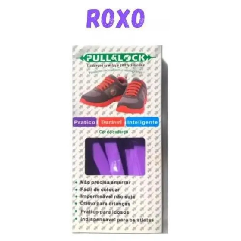 Cadarço De Silicone Flexível 20 Pe Roxo