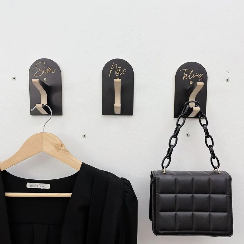 6 Ganchos Provador De Loja Roupas Boho Premium Capela Arco