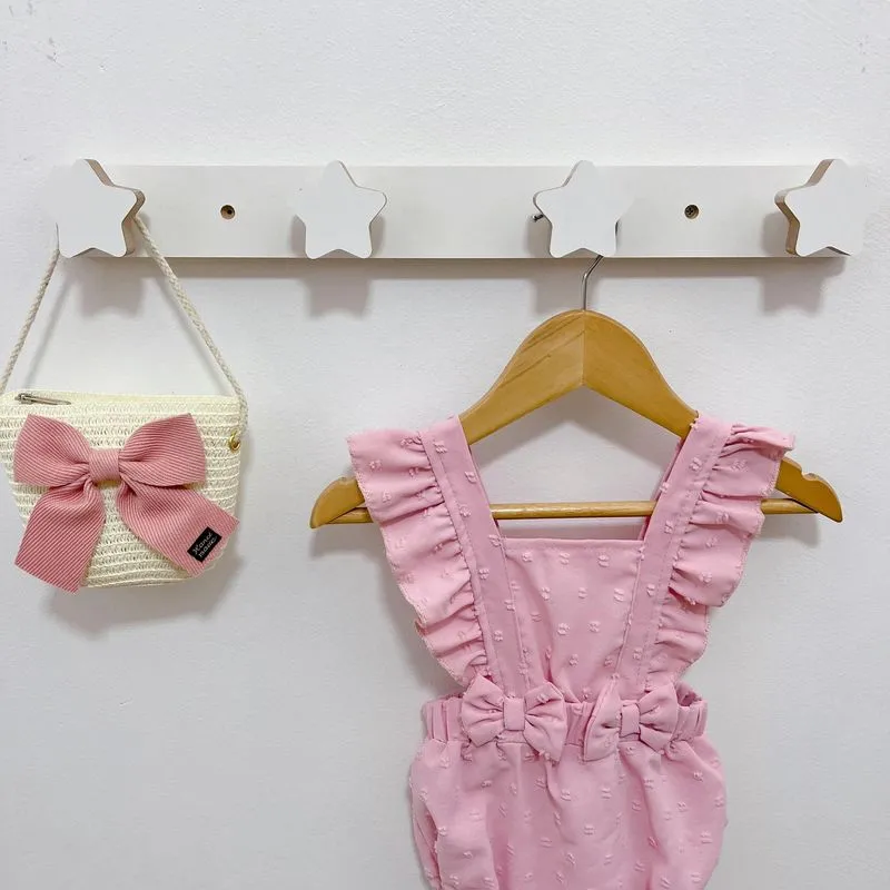 1 Cabideiro Parede Infantil Pendurador Roupas Céu Estrela