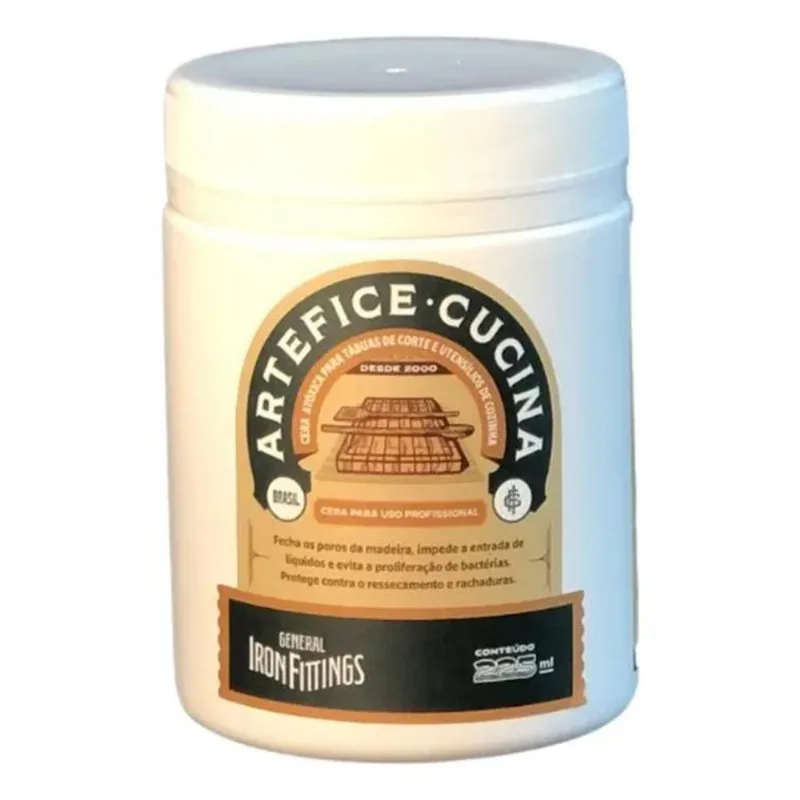 Cera De Abelha Para Tábuas - 225ml Cucina Da Iron Fittings C