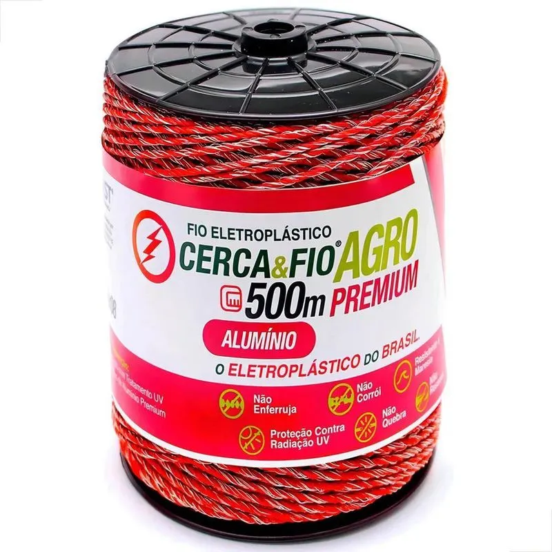 3x Fio Eletroplástico Igecast Alumínio 9x6 Laranja Inteiro 5