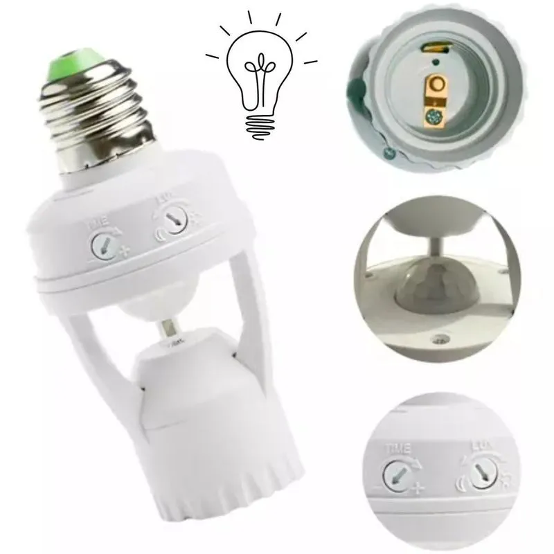 Soquete Com Luz Automática Acendimento Automático