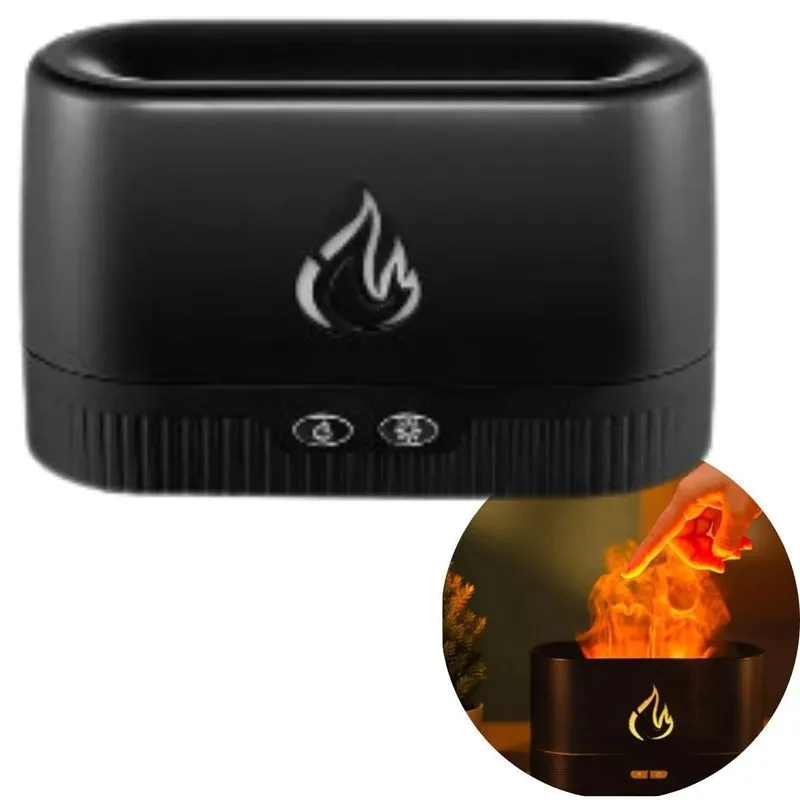 Difusor De Aroma Com Luz Led Bivolt 110v220v Com Luz De Fogo