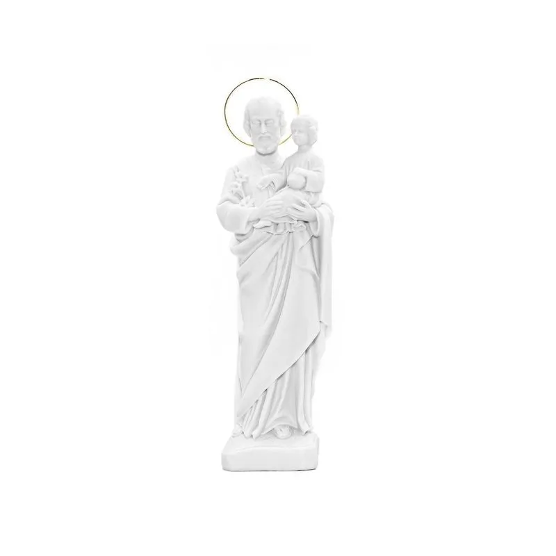 Escultura São José Em Pó De Mármore 32cm
