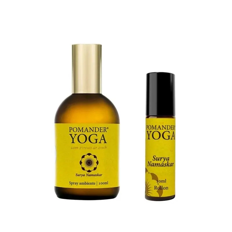Kit Pomander Yoga Surya Namaskar Spray 100ml Roll-on 10ml